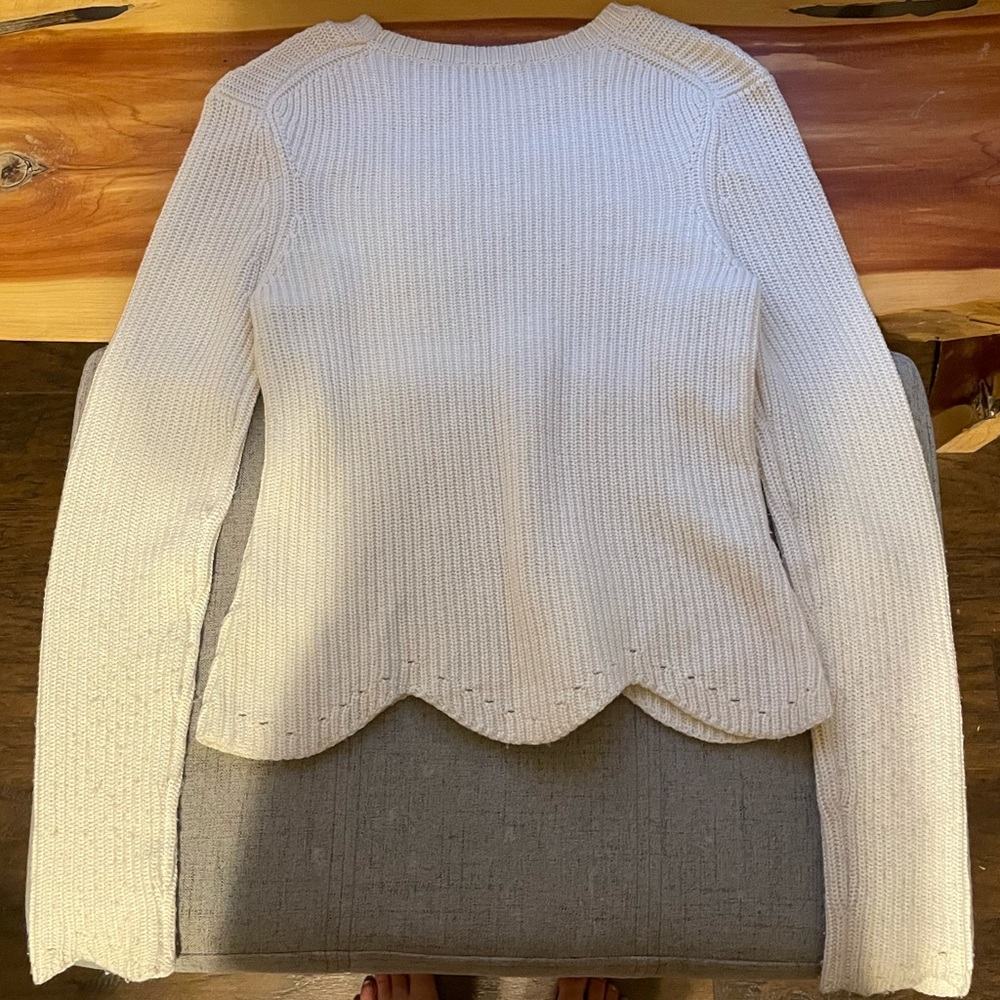 Ted Baker Finda Scalloped Edge Ribbed Jumper - Picture 13 of 14